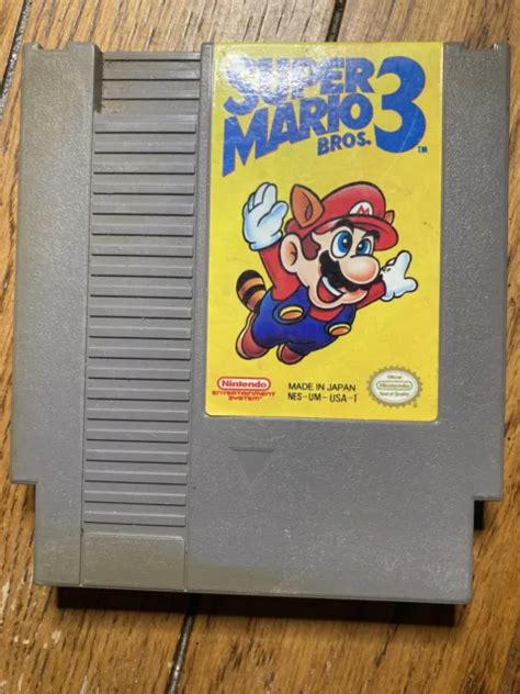 Super Mario Bros 3 1985 Vtg Nintendo Nes Authentic Game Cartridge Only