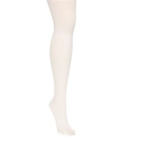 Dkny Whisper White Opaque Control Top Tights Womens 16 Liked On