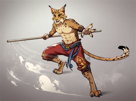 Art Android — Commission Of A Tabaxi Monk I Did For Queerdnd