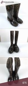 Stuart Weitzman Cheetah Rain Boots Size Medium Rain Boots Stuart
