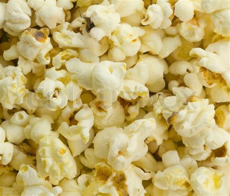 Popcorn Close Up Background Stock Image Image Of Fluffy Golden A7f