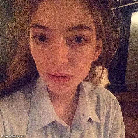 Lorde No Makeup