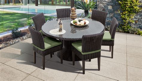 Round Outdoor Dining Table Seats 6 Outdoor Dining