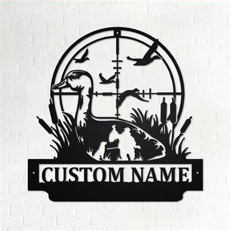 Personalized Metal Duck Hunting Sign Duck Life Signs Wall Decor Home