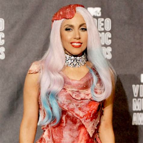 Lady Gagas Meat Dress Follow Up A Bag Of Bones