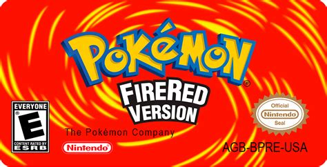Pokemon Fire Red Version Custom Label Usa Gba By Hetare42 On Deviantart