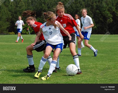 Girls Soccer Youth Image And Photo Free Trial Bigstock