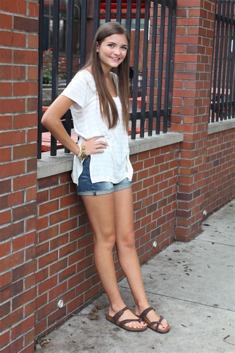 Untitled Beautiful Young Lady Shoes With Shorts Birkenstock Outfit