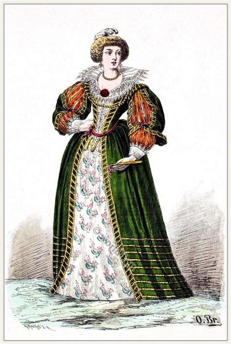 Noblewoman In 1650 French Baroque Fashion 17th Century Court Dress Baroque Fashion Baroque