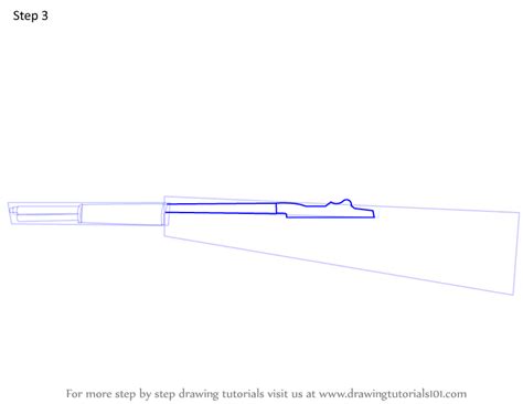 How To Draw A M1 Garand Rifle Rifles Step By Step