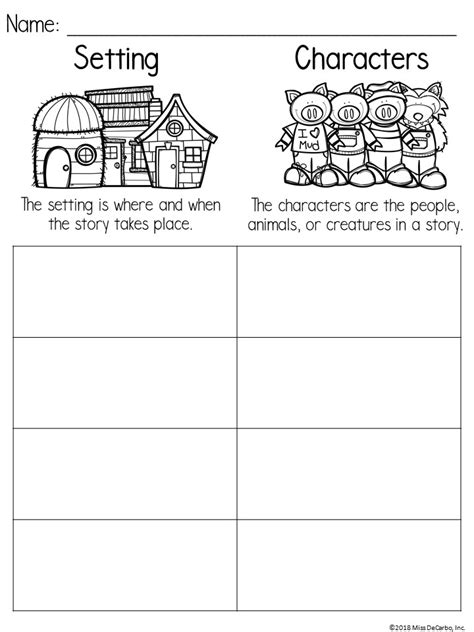 Setting And Character Anchor Chart Miss Decarbo Gambaran