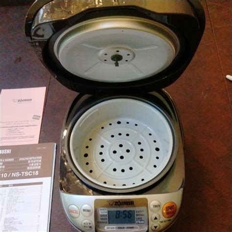 Zojirushi NS TSC10 5 1 2 Cup Uncooked Micom Rice Cooker And Warmer
