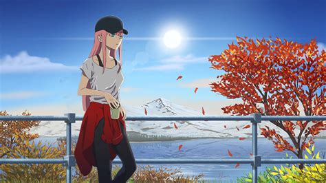 Download 1920x1080 zero two, darling in the franxx, pink. 1920x1080 Zero Two Darling In The Franxx Fanart Laptop ...