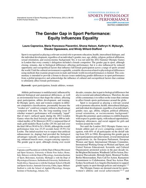 48 top images gender inequality in sports essay the gender equality debate a boost for women