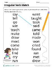 Download and print the worksheets to do puzzles, quizzes and lots of other fun activities in english. 2nd grade Past Tense Verbs Printable Worksheets | Education.com