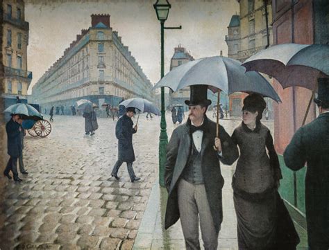 gustave caillebotte paris street rainy day 1877 the art institute of chicago viewed at the