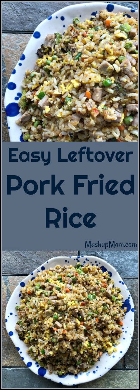 Just toss the leftover pork tenderloin into a stand mixer and set. Easy Leftover Pork Fried Rice