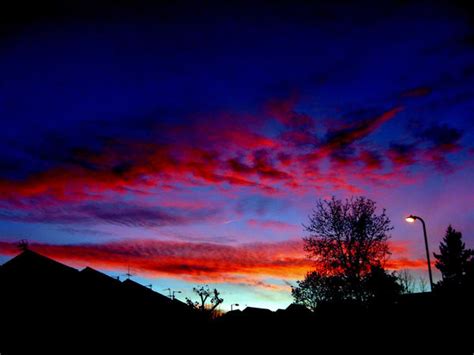 Blue Red Sunset By Geegikinz On Deviantart