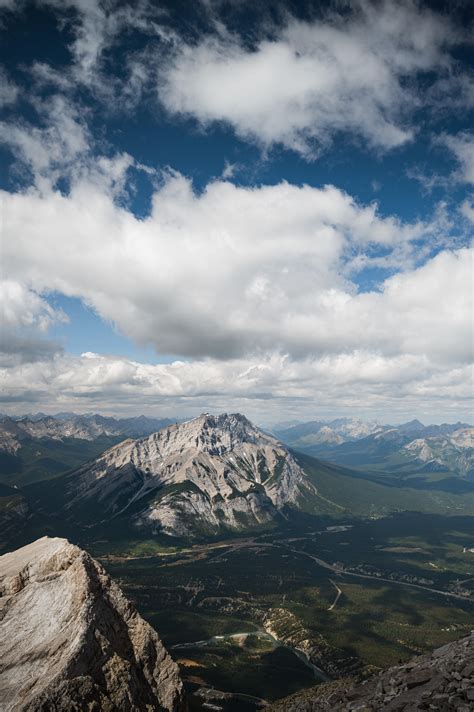 The View Of Cascade Mountain Banff National Park Alberta Canada
