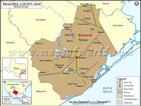 Brazoria County Elevation Map Zip Code Map