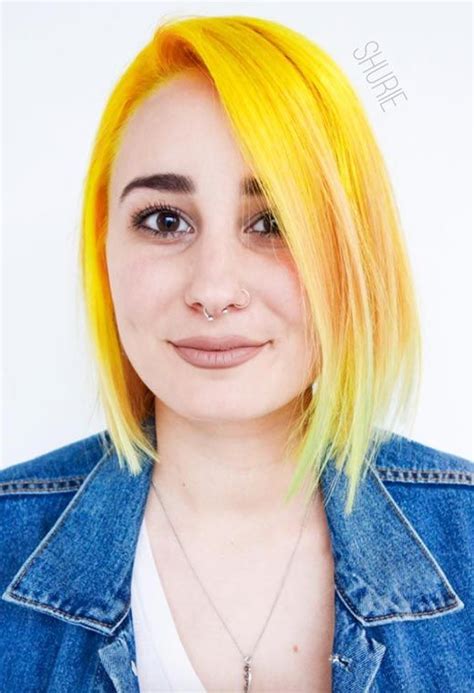 61 Sunshine Yellow Hair Color Shades To Liven Up Your Look In 2022