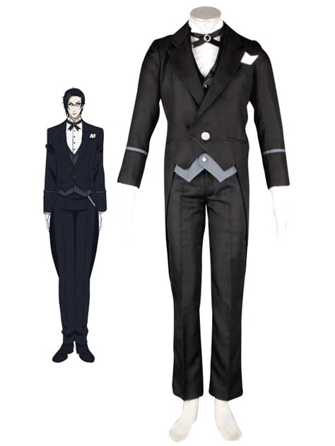 Black Butler Kuroshitsuji Claude Faustus Butler Uniform Suit Cosplay