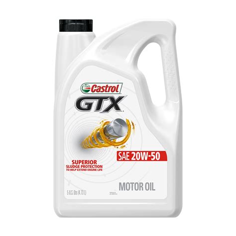 Castrol Gtx 20w 50 Conventional Motor Oil 5 Quarts