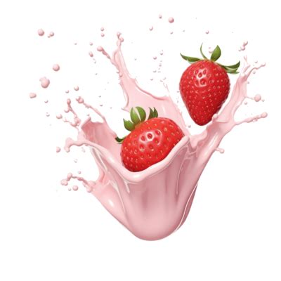 Strawberry Milkshake PNGs For Free Download