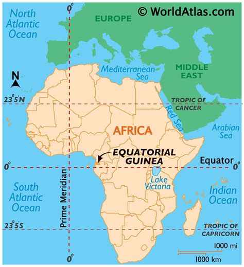 Equatorial Guinea Maps Including Outline And Topographical Maps