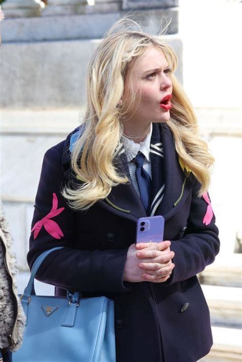 Emily Alyn Lind On The Set Of Gossip Girl In New York