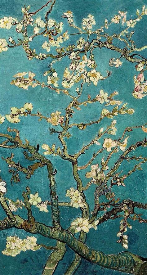 Blossoming Almond Tree Famous Post Impressionism Fine Art Oil Painting