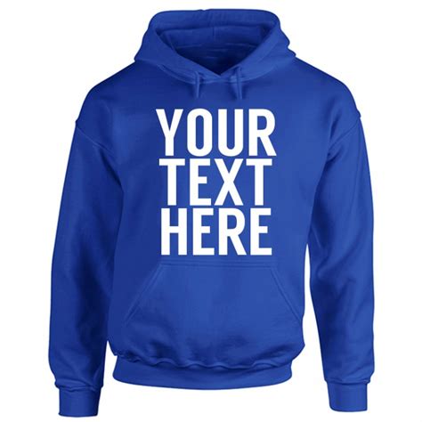 Adults Custom Text Hoodie Your Text Name Quote Printed
