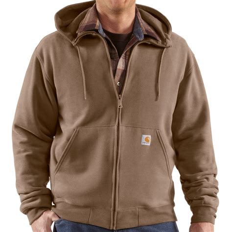 Carhartt Brushed Fleece Hooded Jacket For Men