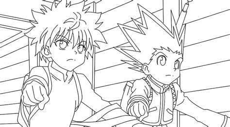 Killua And Gon Coloring Pages