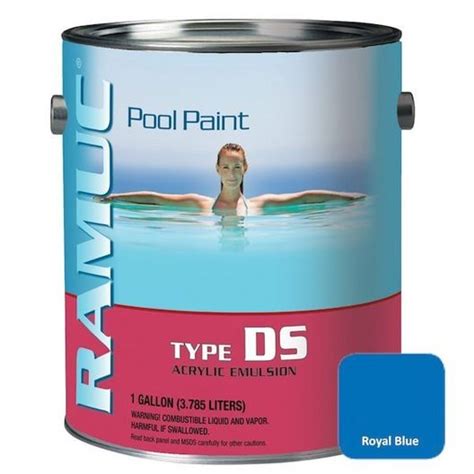 Ramuc Type Ds Acrylic Pool Paint 1 Gallon Black Leslies Pool Supplies