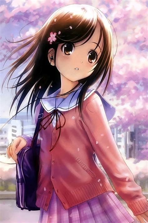 [47 ] cute anime girl iphone wallpapers wallpapersafari