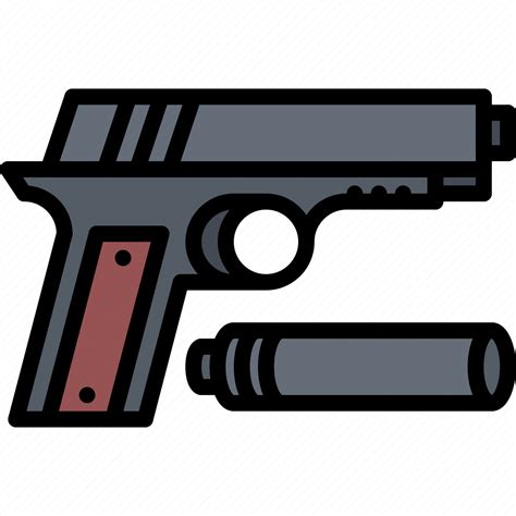Crime Gun Justice Law Police Silencer Icon Download On Iconfinder