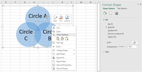How To Make A Venn Diagram In Excel Edrawmax Online