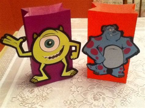 Cute Monsters Party Goody Bags Etsy Monster Inc Party Monster Party Party Goodies