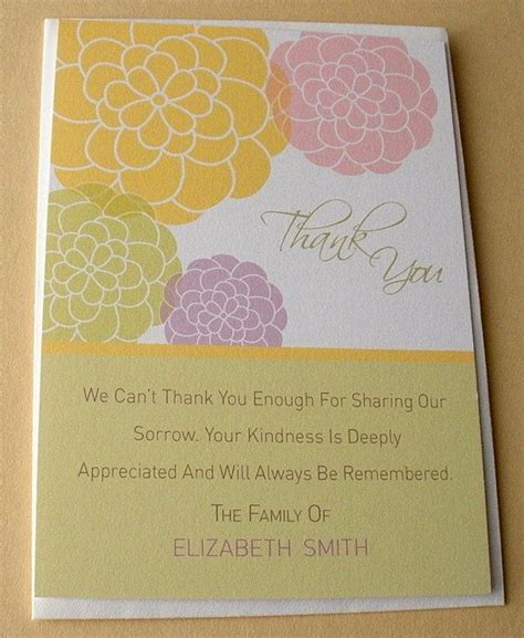 Thank You Sympathy Cards Lillie Of The Valley And Daisies Etsy