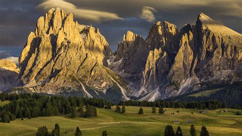 Download Wallpaper 1920x1080 Alpe Di Siusi Italy Nature Mountains