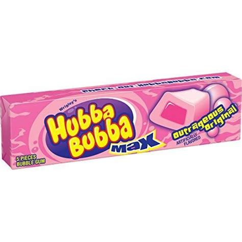 Hubba Bubba Max Outrageous Original Bubble 5 Piece Pack Of 36