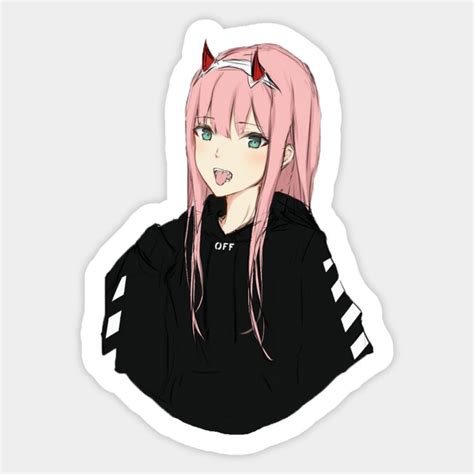 Darling In The Franxx Zero Two Darling In The Franxx Sticker