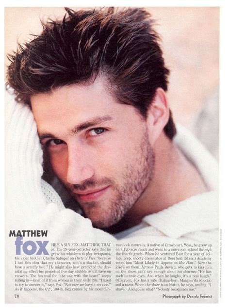 Loved Him On Party Of Five Matthew Fox Actors Celebrities Male