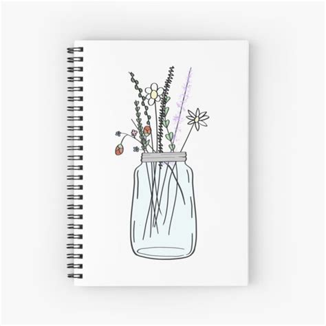 Aesthetic Doodle Spiral Notebooks Redbubble