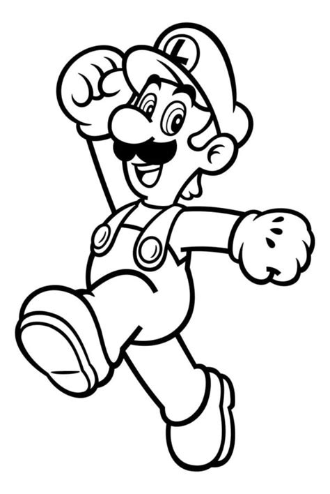 Dibujos de Luigi para colorear imágenes para imprimir gratis