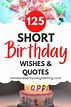 Short Birthday Wishes and Messages (with Images) - Someone Sent You A ...