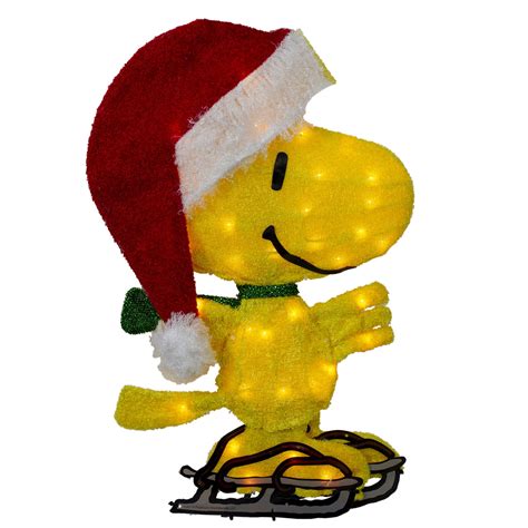19 Yellow And Red Lighted Peanuts Woodstock Outdoor Christmas