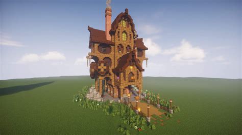 Minecraft Steampunk House Schematic