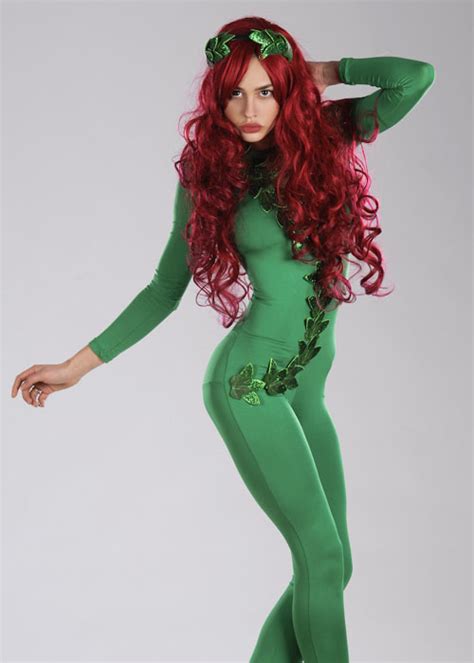 Womens Sexy Poison Ivy Style Vixen Costume